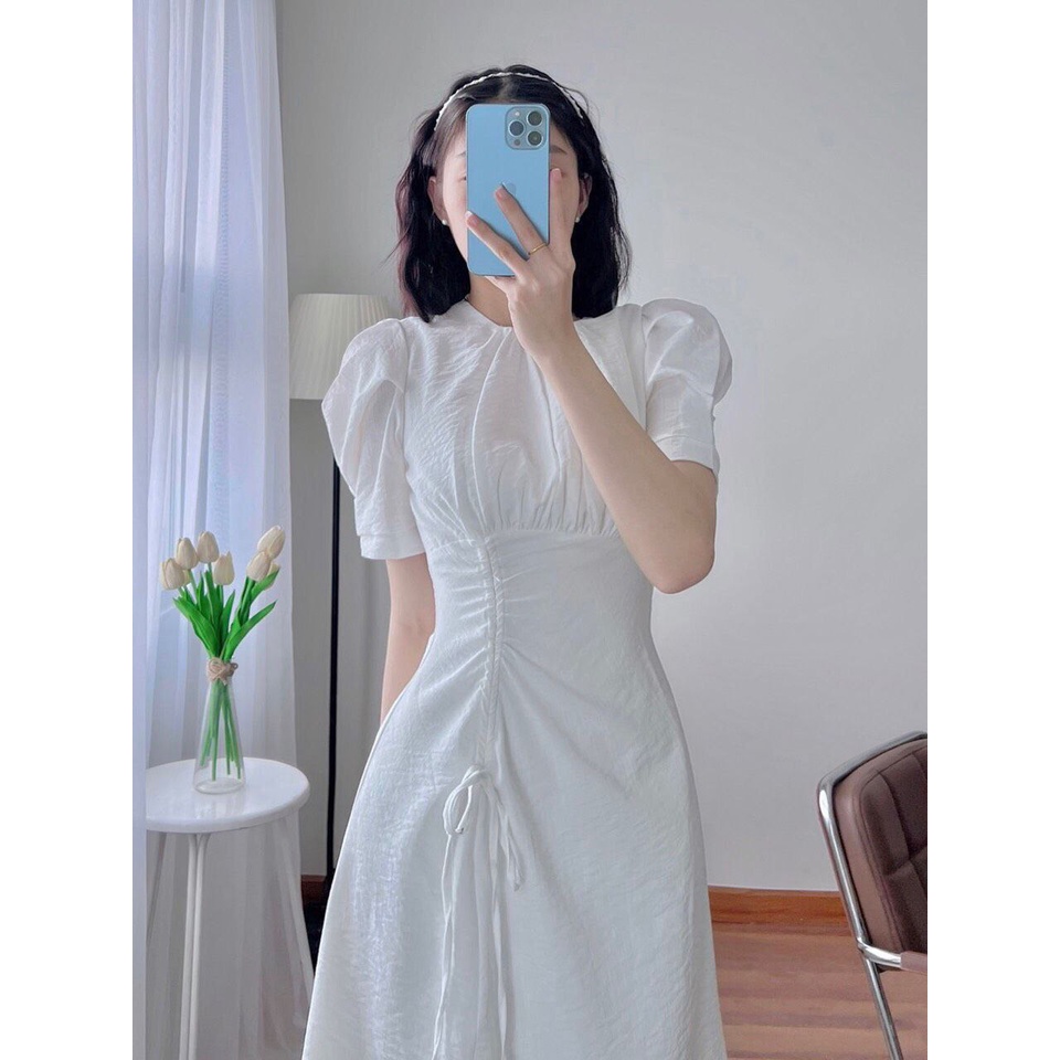 LIKEHER - ĐẦM BODY CỔ TRÒN RÚT DÂY D5