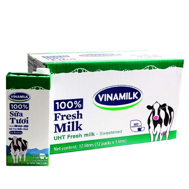 Sữa tươi Vinamilk 1l