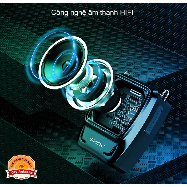 Loa trợ giảng Shidu S92 + Mic không dây Cầm tay + Mic có dây + Mic cổ áo