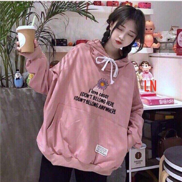 [FREESHIP ĐƠN TỪ 50K] Áo hoodie I Love hoa LNG0919