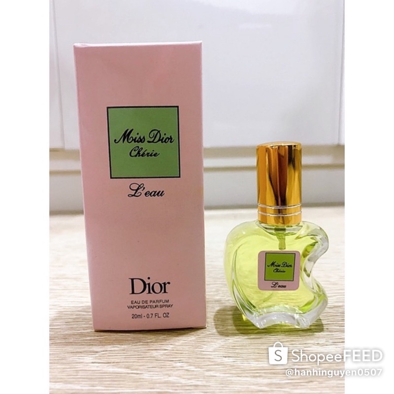 Nước Hoa Mini MISS DIOR CHERIE LEAU 20ml (mẫu táo)