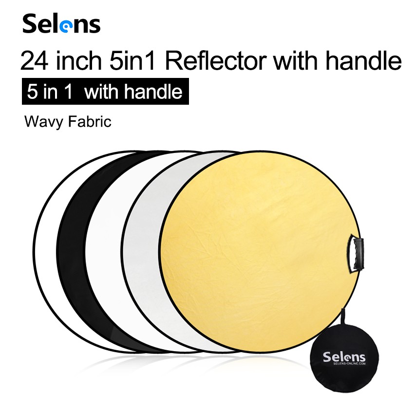 Tấm Hắt Sáng Selens 60cm 5 Trong 1 Dùng Nhiếp Ảnh