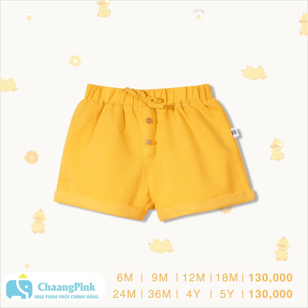 Quần short Lake vàng, quần áo trẻ em, phụ kiện, đồ sơ sinh hãng Chaang chất liệu cotton an toàn cho bé