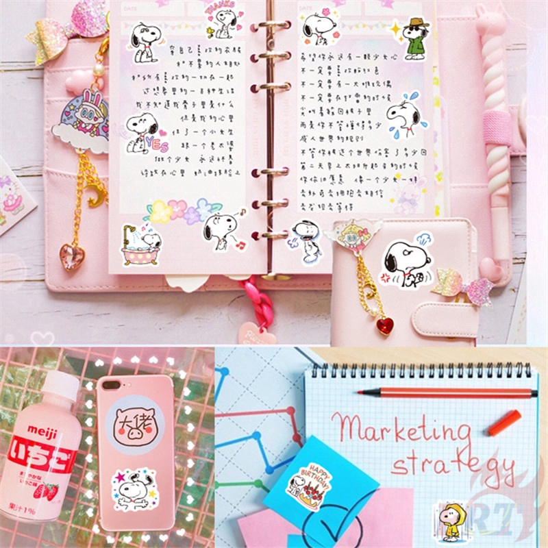 ❉ Snoopy - Series 01 PEANUTS Cartoon Stickers ❉ 40Pcs/Set DIY Decals Stickers for Diary Laptop Scrapbooks Skateboard
