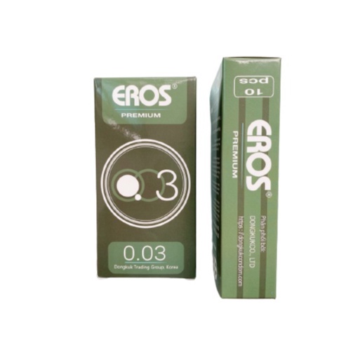 Bao cao su siêu mỏng Eros 003 - bcs siêu mỏng 0.03 mm