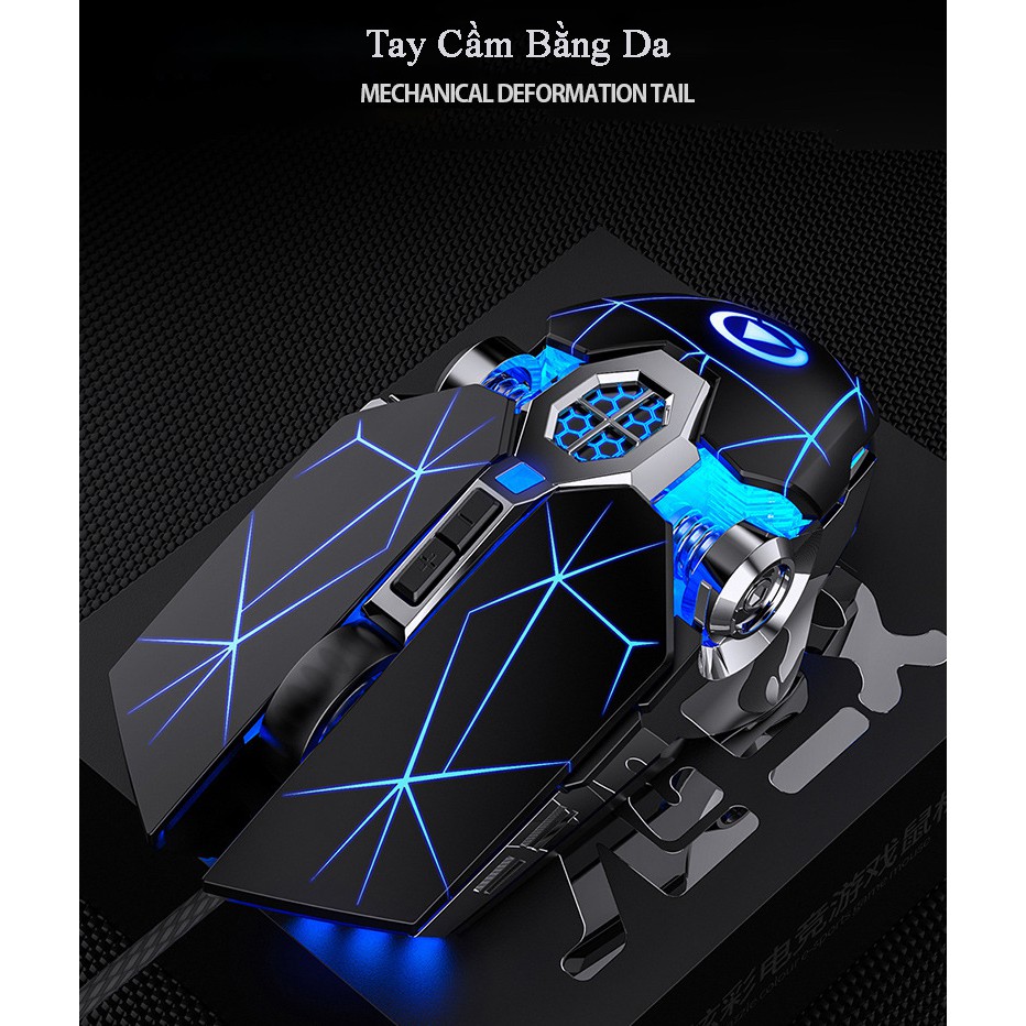 Chuột Máy Tính Gaming G3OS Super Gaming Kiểu Dáng Độc Lạ, Điều Chỉnh Độ Nhạy Lên Đến 3200DPI, Đèn LED Đổi Màu Siêu Đẹp