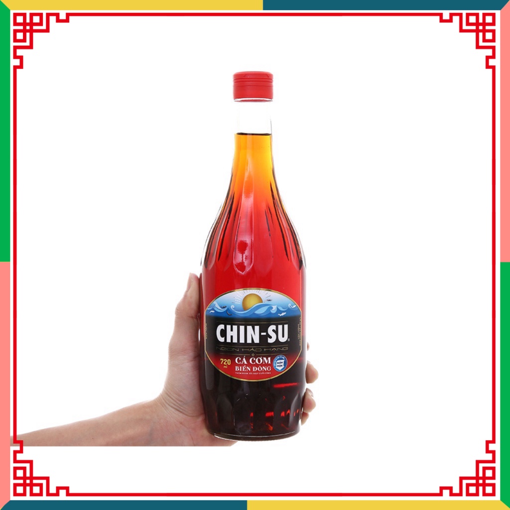 Nước mắm Chinsu cá cơm biển Đông chai chất liệu thủy tinh 720ml ( Đại lý Ngọc Toản)