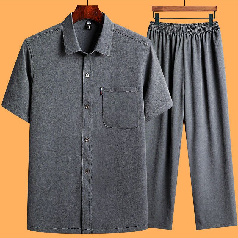 Bộ quần áo đũi trung niên nam cho bố bộ mặc nhà kiểu dáng sang  trọng