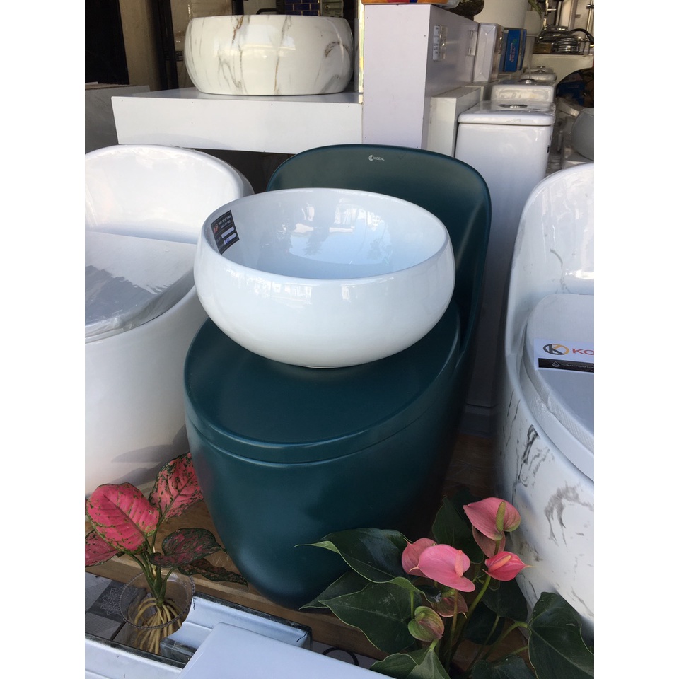 Chậu lavabo rửa mặt đặt bàn tròn mini. đường kính 310mm
