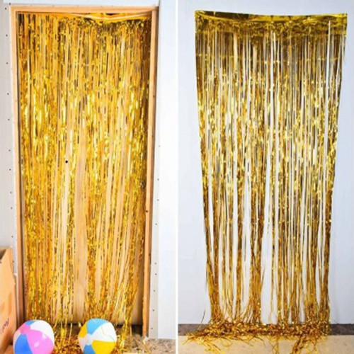 10 rèm kim tuyên 1 x 2m trang trí sinh nhật tiệc - Tinsel curtains party