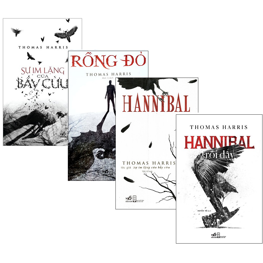 Sách Nhã Nam - Combo: Sự Im Lặng Của Bầy Cừu + Rồng Đỏ + Hannibal + Hannibal Trỗi Dậy (4 cuốn)