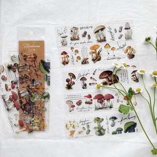 Sticker hoa flower diary vintage