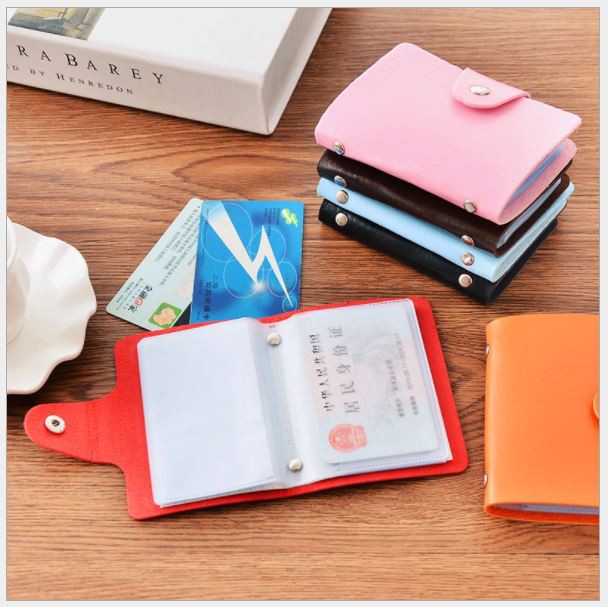 Ví đựng thẻ các loại có khóa bấm (đựng 24 thẻ)