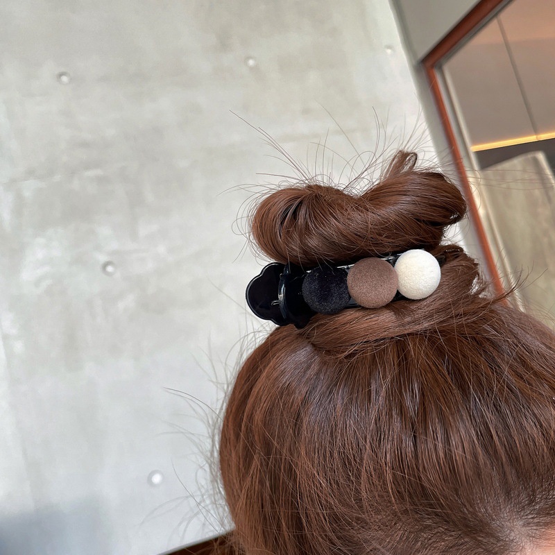 Kẹp tóc càng cua 3 răng đính bông xinh xắn cho nữ YOS