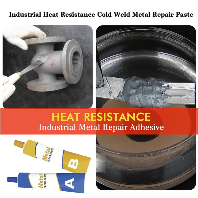 【COD/start】 Casting Repair Glue Metal Repair Agent Sticking Cast Iron Tank Water Tank Radiator Crack AB Repair Glue