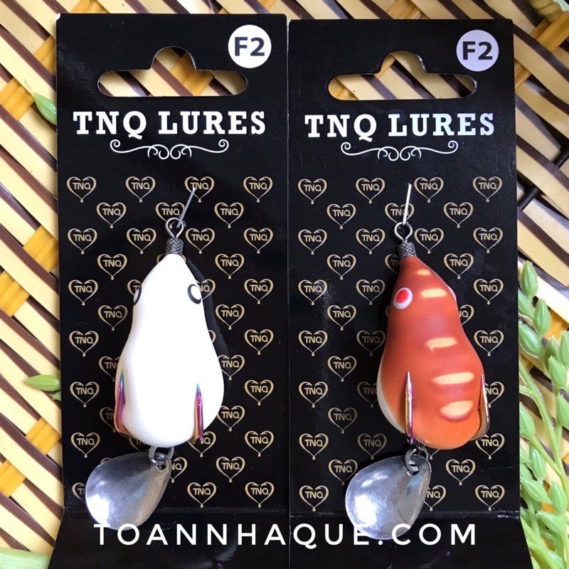 Mồi câu lure nhái hơi TNQ F1 và F2 - TNQ LUES - Toán Nhà Quê