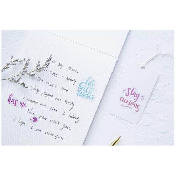 Bộ 46 Sticker Hàn Quốc Chữ Viết dán trang trí E03