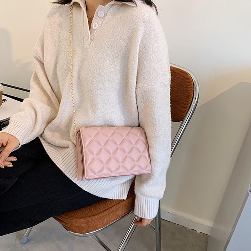 Túi Đeo Chéo Thêu Hoa Thời Trang Hàn Cho Nữ