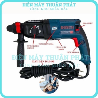Máy khoan đục tường bê tông BOSCH 2-26 chính hãng khoan điện cầm tay đa chức năng mini giá rẻ