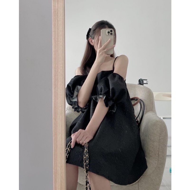 💢💢Áo trễ vai hoa bánh bèo xinhh xỉuuu❤❤❤