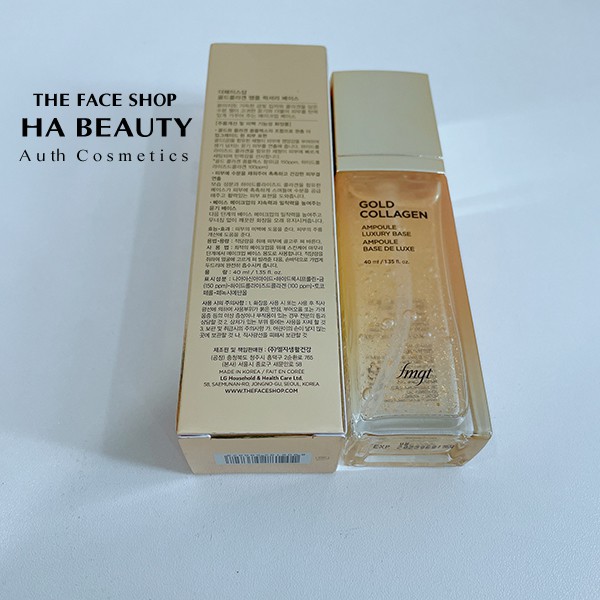 Kem lót trang điểm dưỡng da chống lão hóa nếp nhăn The Face Shop fmgt Gold Collagen Ampoule Luxury Base 40ml | BigBuy360 - bigbuy360.vn