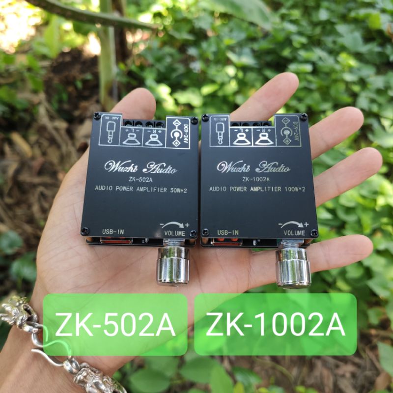 Mạch khuếch đại âm thanh Wuzhi ZK-502A, ZK-1002A bluetooth 5.1, hỗ trợ app Wuzhi Audio
