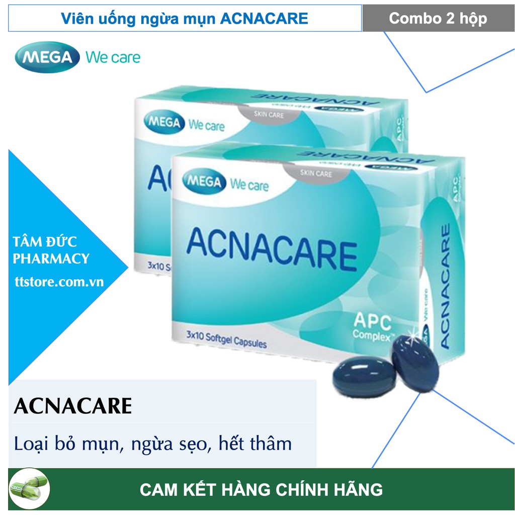 [Chính Hãng] Viên uống ACNACARE [Hộp 30 viên] -  Sạch mụn, Hết thâm Acna care!!! | BigBuy360 - bigbuy360.vn