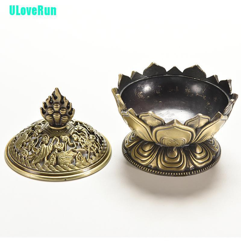 Đế Đốt Trầm Hương Bằng Đồng Hình Hoa Sen Độc Đáo