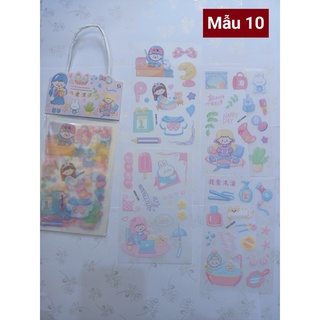 🔹 sticker hình dán xấp 4 tấm