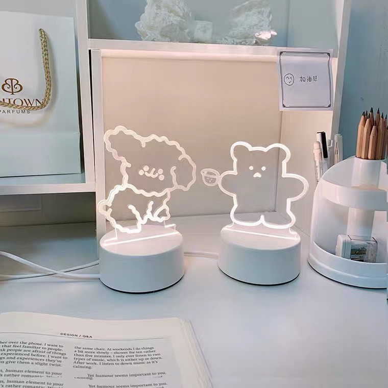 🎀SIÊU PHẨM🎀Đèn Ngủ 3D LED Xinh Xắn Để Bàn Cắm Điện Dây USB🎀