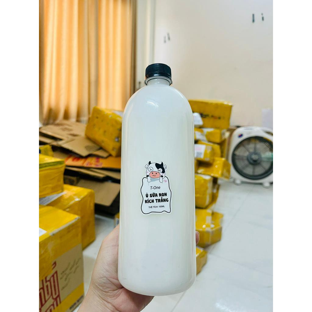 Ủ trắng sữa non ,sữa non kích trắng 1000ml dùng cho body và face