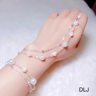 Lắc tay trai kép bạc ý