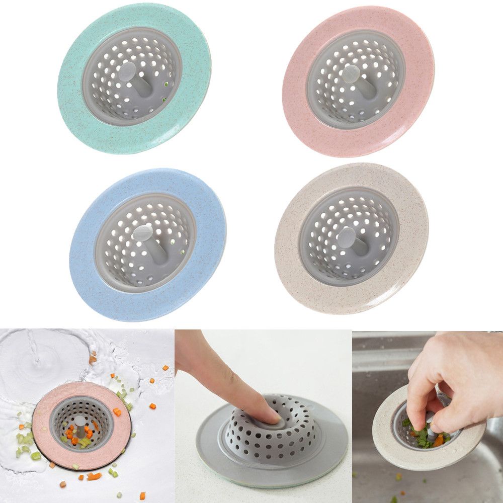 Nắp Silicone Lọc Rác Chống Tắc Nghẽn Ống Thoát Nước Bồn Rửa Chén / Phòng Tắm