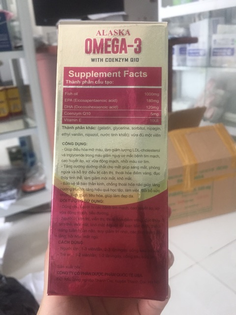 OMEGA 3 SLASKA bổ não,bổ mắt, tốt cho tim mạch