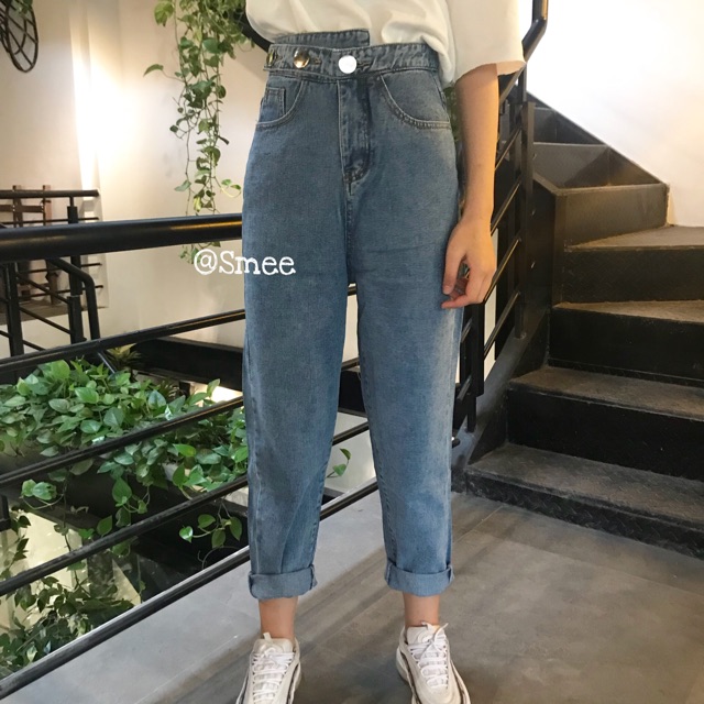 Quần baggy 3 khuy cạp
