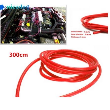 Ống rửa nước xịt kính dẫn hơi chân không bằng silicone silicon chịu nhiệt độ cao áp suất tốt 4mm máy ô tô xe hơi