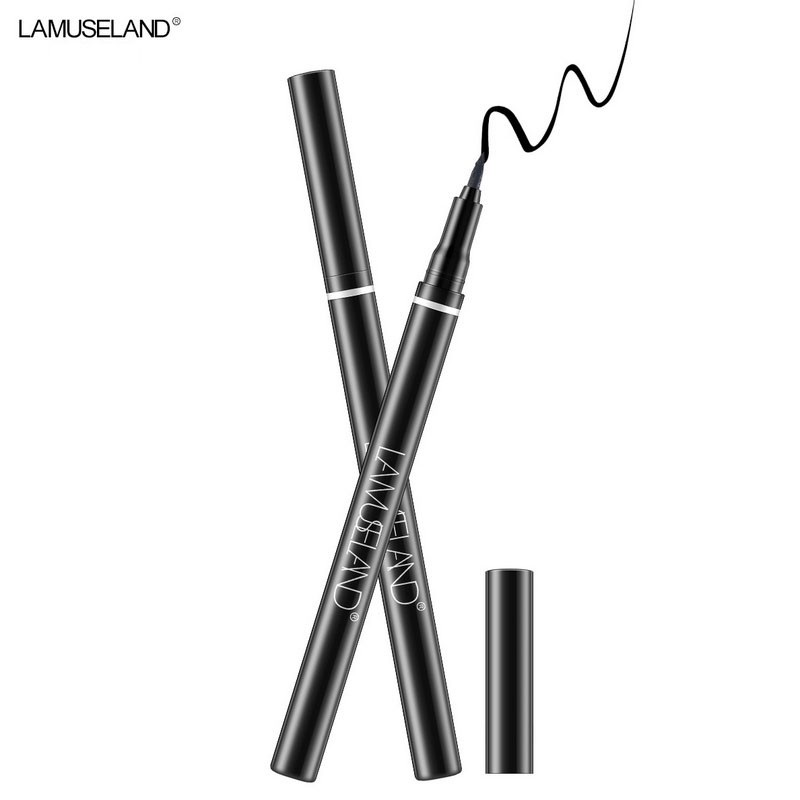 Bút kẻ mắt dạng lỏng LAMUSELAND,Thích hợp cho người mới kẻ mắt,chống nước, giữ màu lâu,Bút kẻ mắt nước màu đen lâu trôi | BigBuy360 - bigbuy360.vn