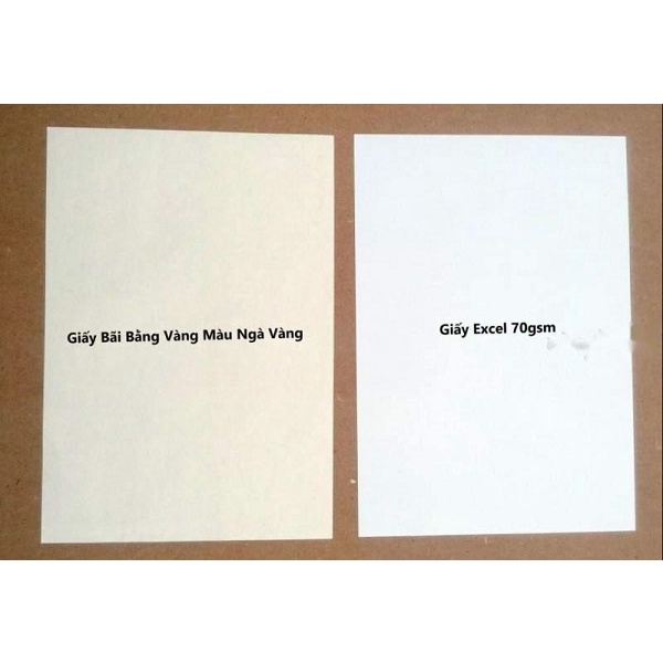 Giấy A4 bãi bằng vàng