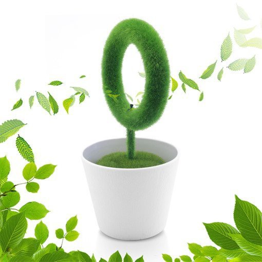 Máy tạo ION làm sạch không khí và bụi mịn PM 2.5hình cây đặt bàn làm việc, phòng ngủ, phòng khách