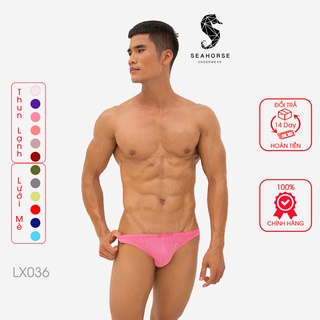 COMBO 3,5,7 quần lót BRIEF nam cạp trễ thun lạnh và mè kim LX036 SEAHORSE UNDERWEAR