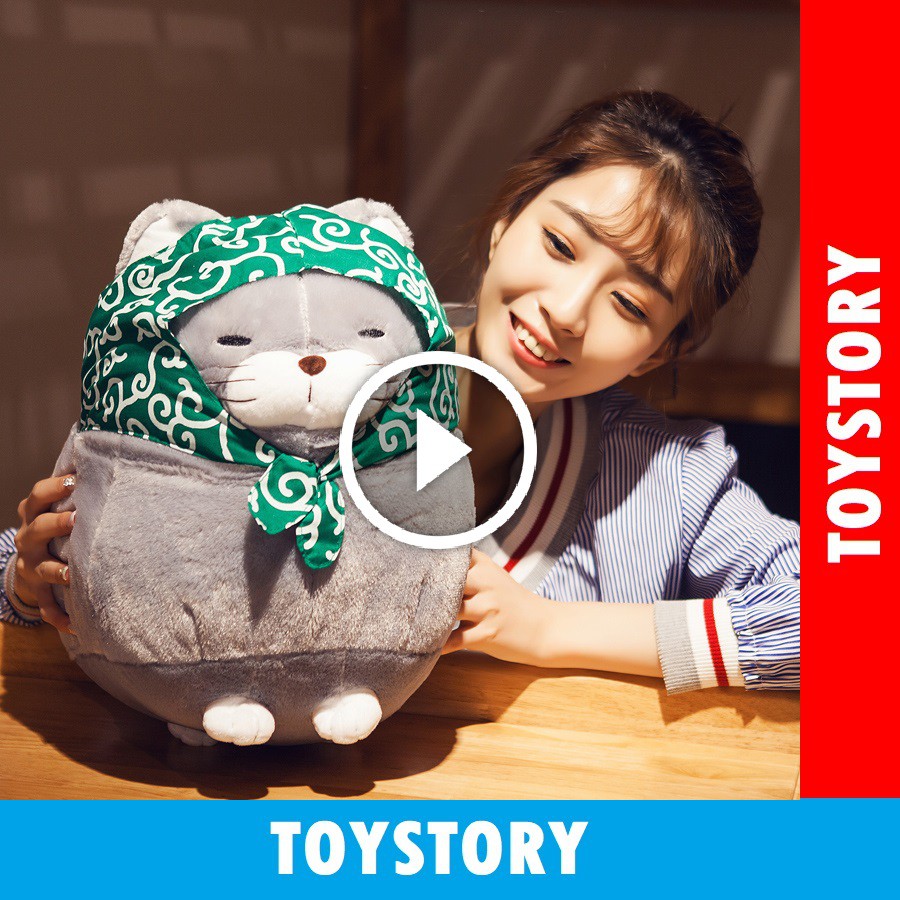 [ToyStory] Gấu Bông Cao Cấp Mèo AMUSE Nhật - Mèo Thần Tài chính hãng Bobby Bear Quà Tặng Cho Bé