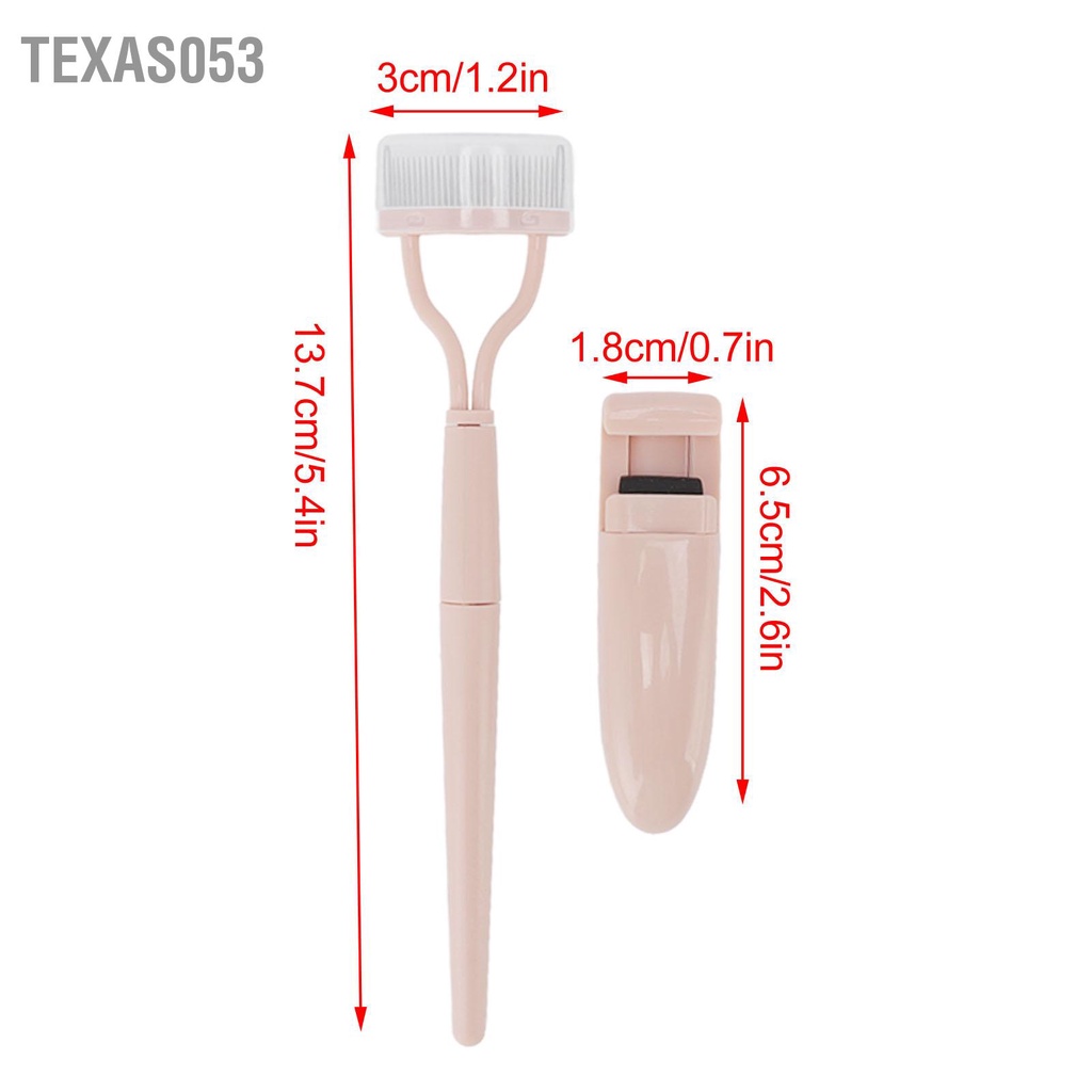 Texas053 Bộ dụng cụ bấm mi cầm tay Mini Phù hợp với làm cong một phần bộ trang điểm lược có thể gập lại