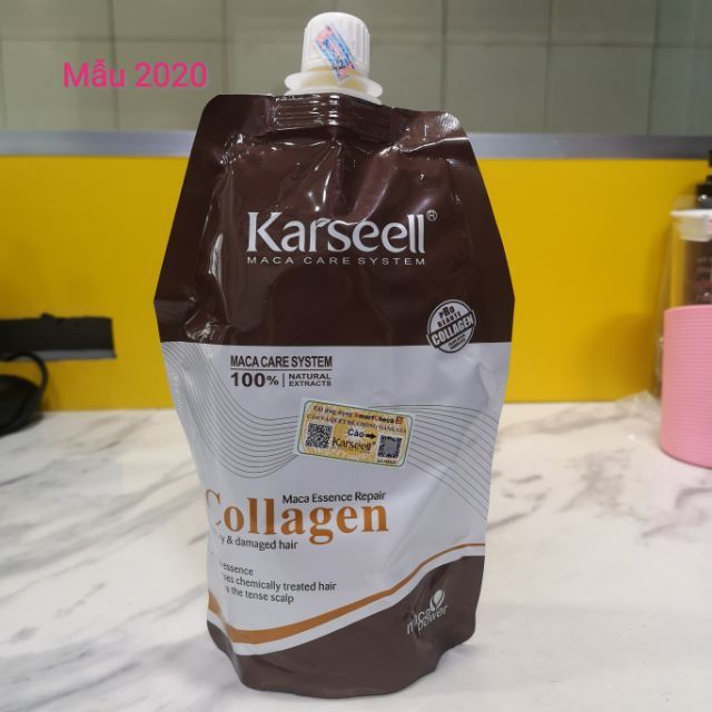 KARSEELL MACA- Kem ủ tóc phục hồi collagen 500ml ( chính hãng 100%)