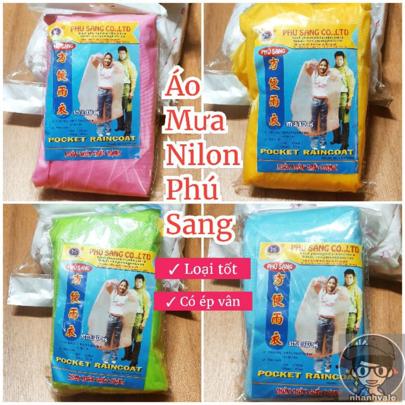 Áo mưa nilon (bịch) trơn loại dày Phú Sang® ✓luôn luôn chất lượng