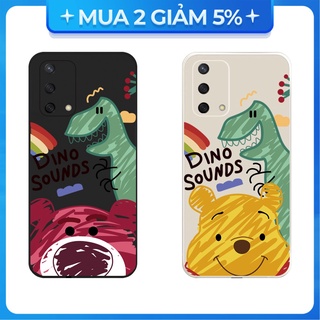 Ốp lưng cạnh vuông oppo a1k/a5s/a74/a54/....viền bảo vệ camera hình dino sounds