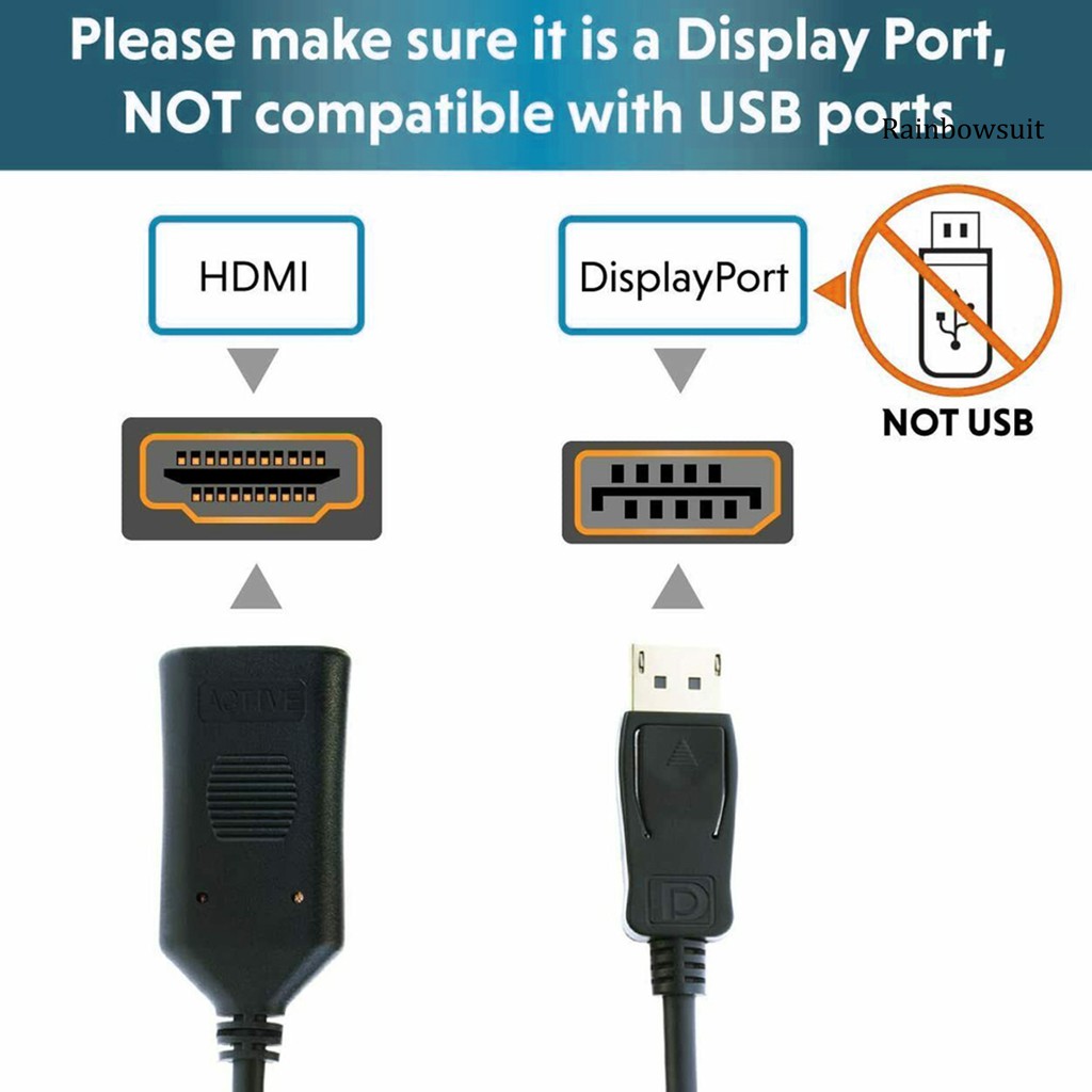 Cáp Chuyển Đổi Dp Sang Hdmi 4k 60hz