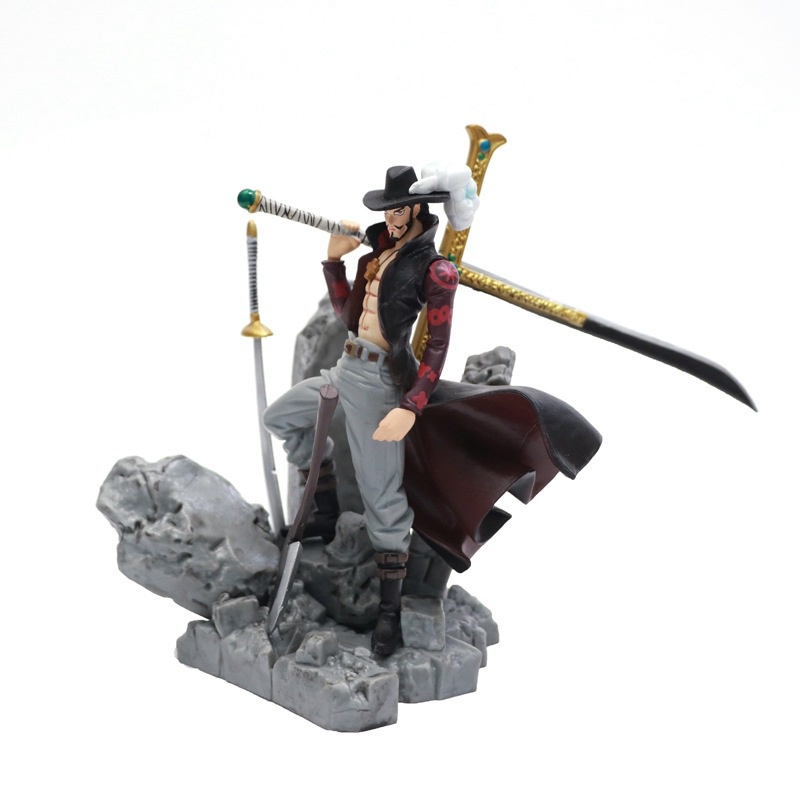 Nhân vật figure mắt diều hâu dracule mihawk luffy đồ chơi trẻ em decor mô hình one piece anime lắp ráp decor phòng pc