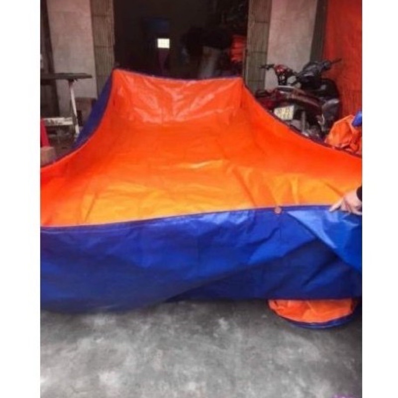 Bể Bạt nuôi ếch, ốc, cá, lươn, bể bạt tắm cho trẻ nhỏ - bạt ép nhiệt 2 lớp cao cấp