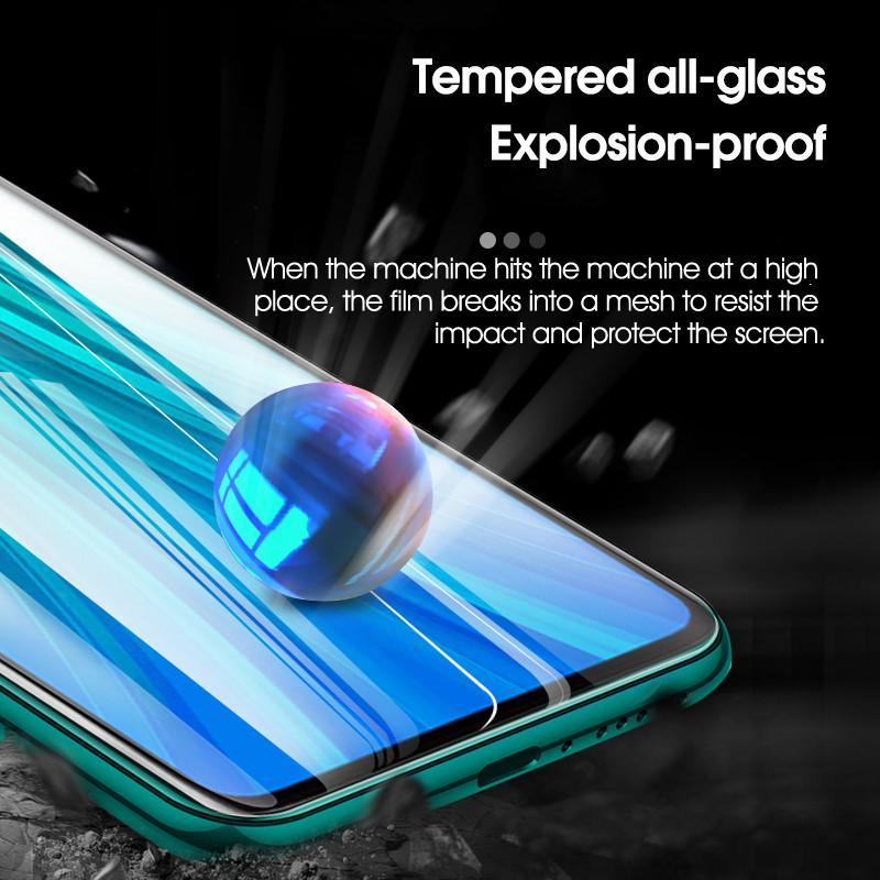 Kính Cường Lực 9D 2 Trong 1 Xiaomi Redmi Note 9 9s 9pro 8 9 Note8 Poco X3 Youth Note7 Redmi 9 9c 8 8a Dual 8a Pro
