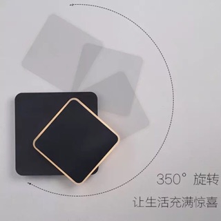 Đèn tường led vuông xoay 360 độ